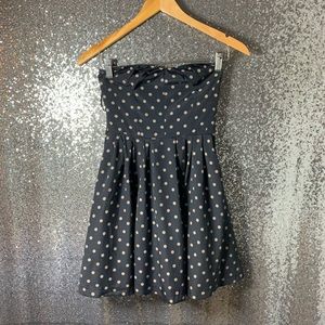 Polkadot strapless dress